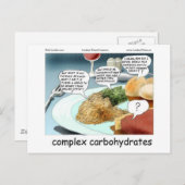 Veel te complexe koolhydraten Funny Gifts & T - sh Briefkaart (Voorkant / Achterkant)