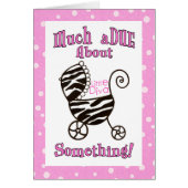 "Veel te doen over iets!" Aankondigingen baby (Voorkant)