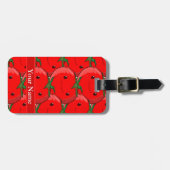 Veel Tomaat Schattige Patroon Tekening Bagagelabel (Voorkant horizontaal)
