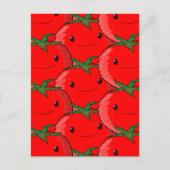 Veel Tomaat Schattige Patroon Tekening Briefkaart (Voorkant)
