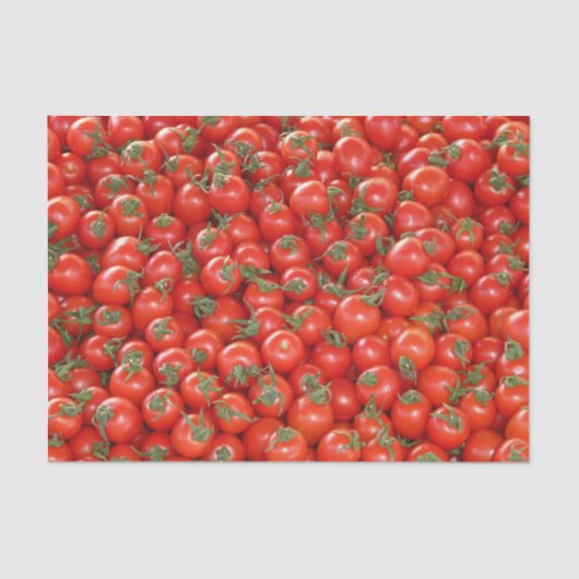 Veel tomaten van Red Cherry Tissuepapier (Voorkant)