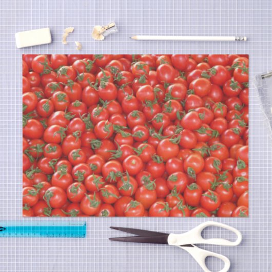 Veel tomaten van Red Cherry Tissuepapier (Craft)