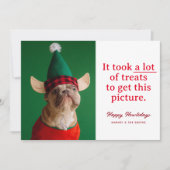 Veel traktaties Happy Howlidays Grappig huisdier Feestdagenkaart (Voorkant)
