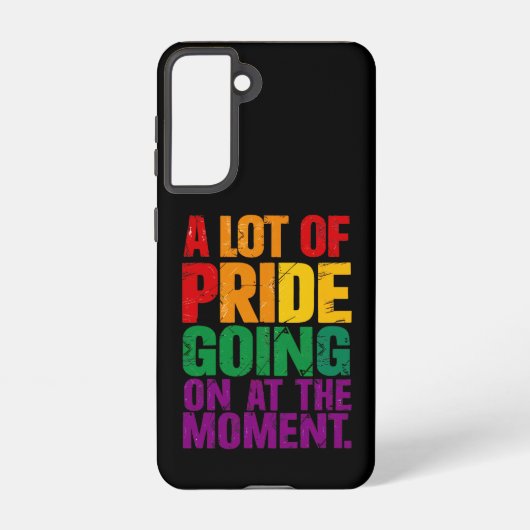 Veel trots op dit moment LHBT Pride Maand Samsung Galaxy Hoesje (Achterkant)