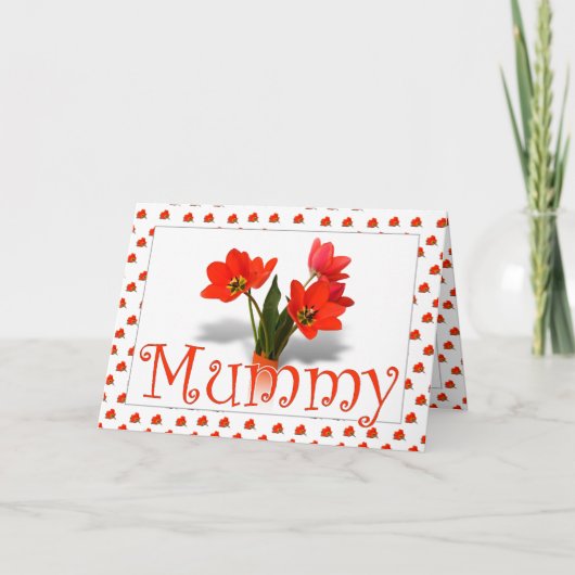 Veel Tulpen voor moeder op Mothering Zondag Kaart (Voorkant)