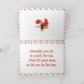 Veel Tulpen voor moeder voor 'Mothering Sunday' Kaart (Binnen)