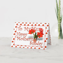 Veel Tulpen voor moeder voor 'Mothering Sunday' Kaart