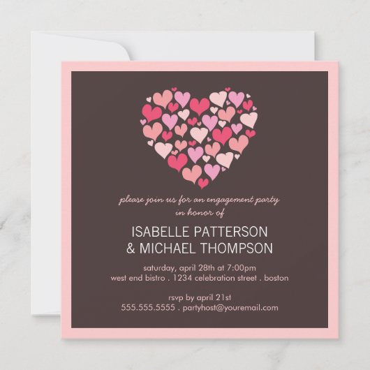 Veel uitnodigingen van de partij van de partij van (Voorkant)