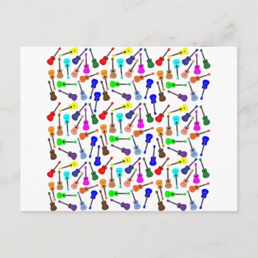 Veel Ukuleles Briefkaart (Voorkant)