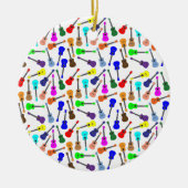 Veel Ukuleles Keramisch Ornament (Voorkant)