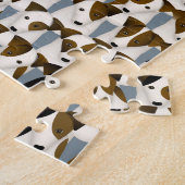 Veel van het leuke hondpatroon van Jack Russell Te Legpuzzel (Zijkant)