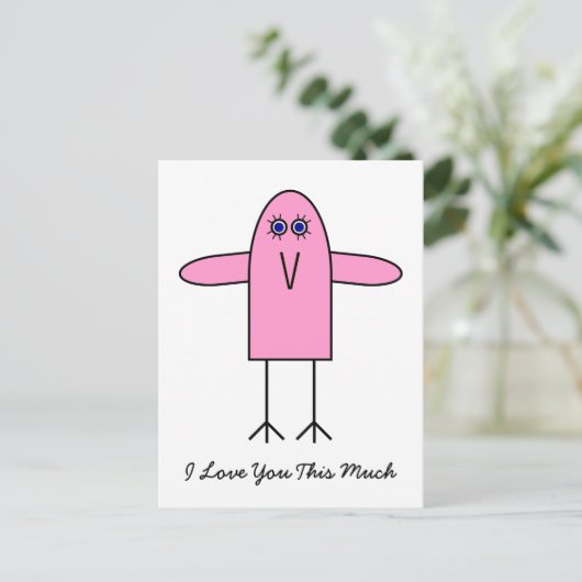 Veel van jullie briefkaart (Staand voorkant)