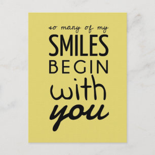 Veel van mijn glimlachte Inspirerend Briefkaart