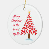 VEEL VAN MIJN LEVEN/MERRY CHRISTMAS TERUG KERAMISCH ORNAMENT (Links)