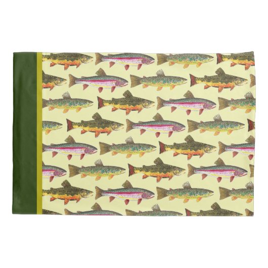 Veel van Trout Beauful Decor Kussensloop (Achterkant)