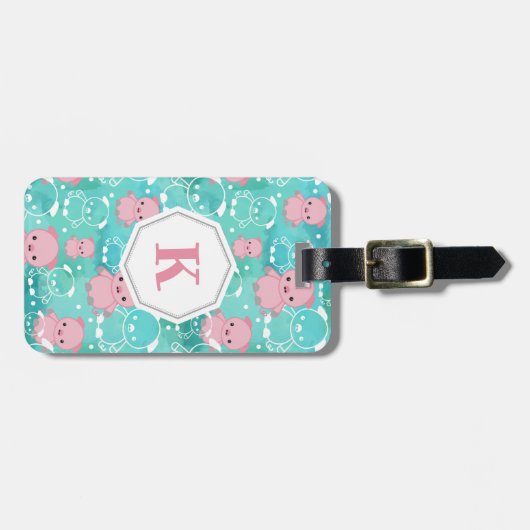 Veel varkens - Monogrammed Bagagelabel (Voorkant horizontaal)