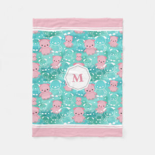 Veel varkens - Monogrammed Fleece Deken