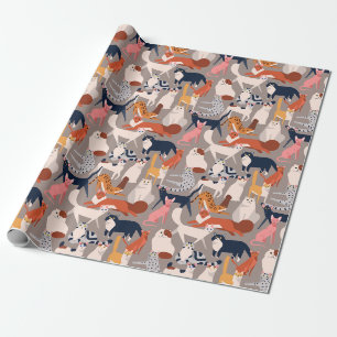 Veel Veel Katten - Schattige Kattenliefhebber Cadeaupapier
