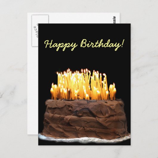 Veel verder over de heuvel verjaardag briefkaart (Voorkant / Achterkant)