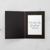 Veel verjaardagskaarsen op een taart kaart (Binnen)