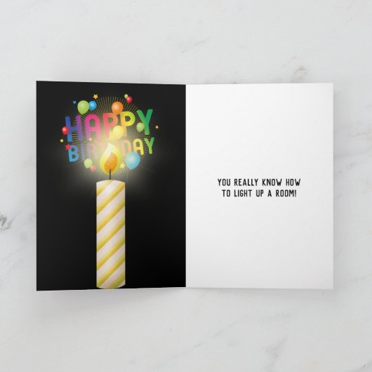 Veel verjaardagstaart kaarsen kaart (Binnen)