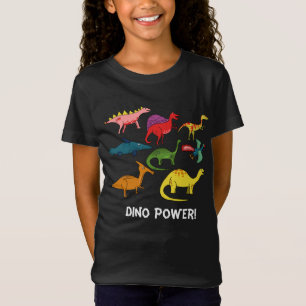 Veel Verschillende Cartoon-dinosaurussen in Alle K T-shirt