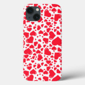 Veel verschillende rode harten Valentijnsdag Case-Mate iPhone Case (Achterkant)