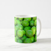 Veel verse groene limieten koffiemok (Voorkant rechts)