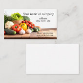 Veel verse groenten visitekaartje (Voorkant / Achterkant)