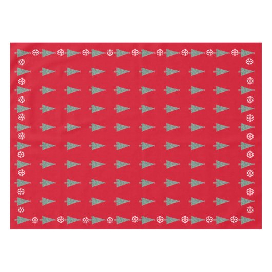 veel versierde bomen voor kerstmis tafelkleed (Voorkant (Horizontaal))