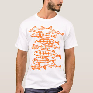 Veel vis - Oranje T-shirt
