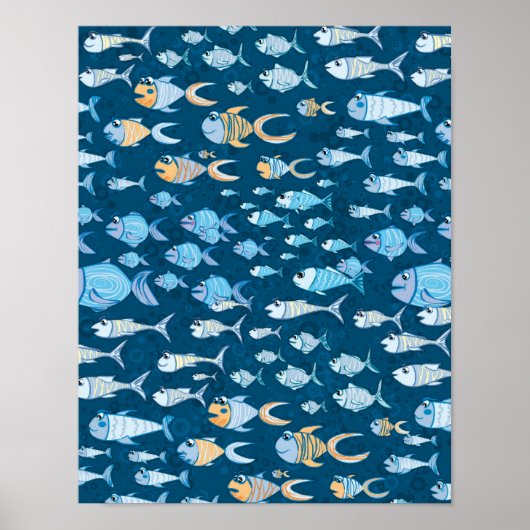 Veel vis - poster (Voorkant)