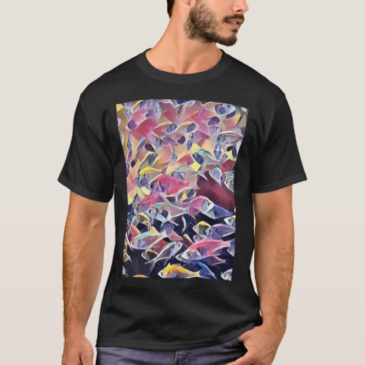 Veel vissen t-shirt (Voorkant)