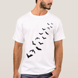 Veel vleermuissilhouetten minimalistisch ontwerp H T-shirt