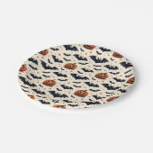 Veel vleermuizen papieren bordje (Gekanteld)