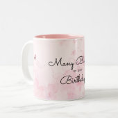 Veel vlinderbloemigen tweekleurige koffiemok (Voorkant links)