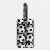 veel voetballen bagagelabel (Achterkant verticaal)