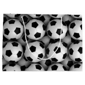 veel voetballen groot cadeauzakje (Achterkant)