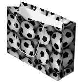 veel voetballen groot cadeauzakje (Voorkant Gekanteld)