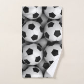 veel voetballen handdoek (Handdoek)