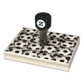 veel voetballen rubberstempel (Stempel)