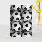 veel voetballengelukwensen kaart (Gele Bloem)