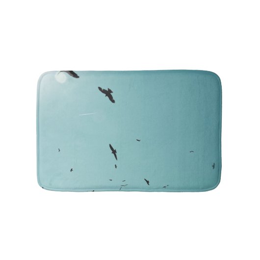 Veel vogels en een contra-indicatie badmat (Voorkant)