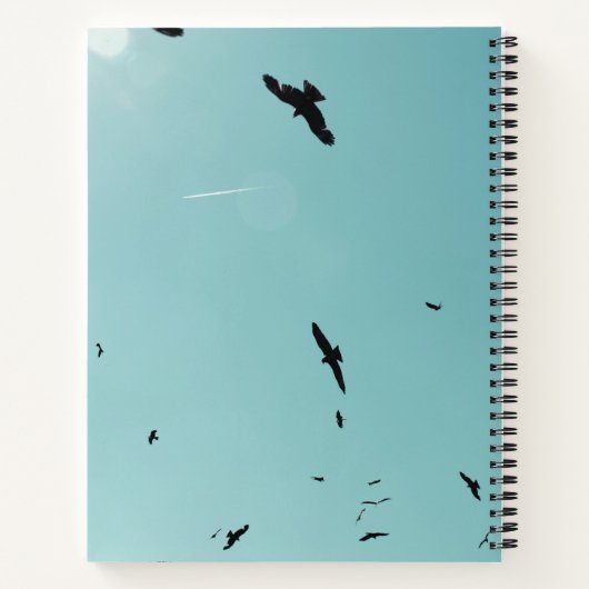 Veel vogels en een contra-indicatie notitieboek (Achterkant)