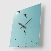 Veel vogels en een contra-indicatie vierkante klok (Hoek)