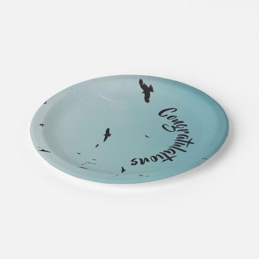 Veel vogels en een contra-jouw tekst papieren bordje (Gekanteld)