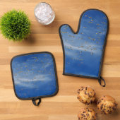 Veel vogels ovenwant & pannenlap set (Top down)