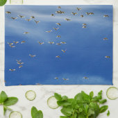 Veel vogels theedoek (Gevouwen)