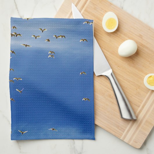 Veel vogels theedoek (Quarter Fold)