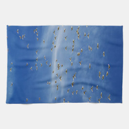 Veel vogels theedoek